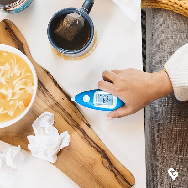 KINSA SMART EAR THERMOMETER FOR FEVER – MEDICAL INFRARED TERMOMETRO – FDA CLEARED FOR BODY TEMPERATURE READINGS FOR ALL AGES – CONNECTS TO A SMARTPHONE APP TO TRACK SYMPTOMS AND GET ILLNESS GUIDANCE