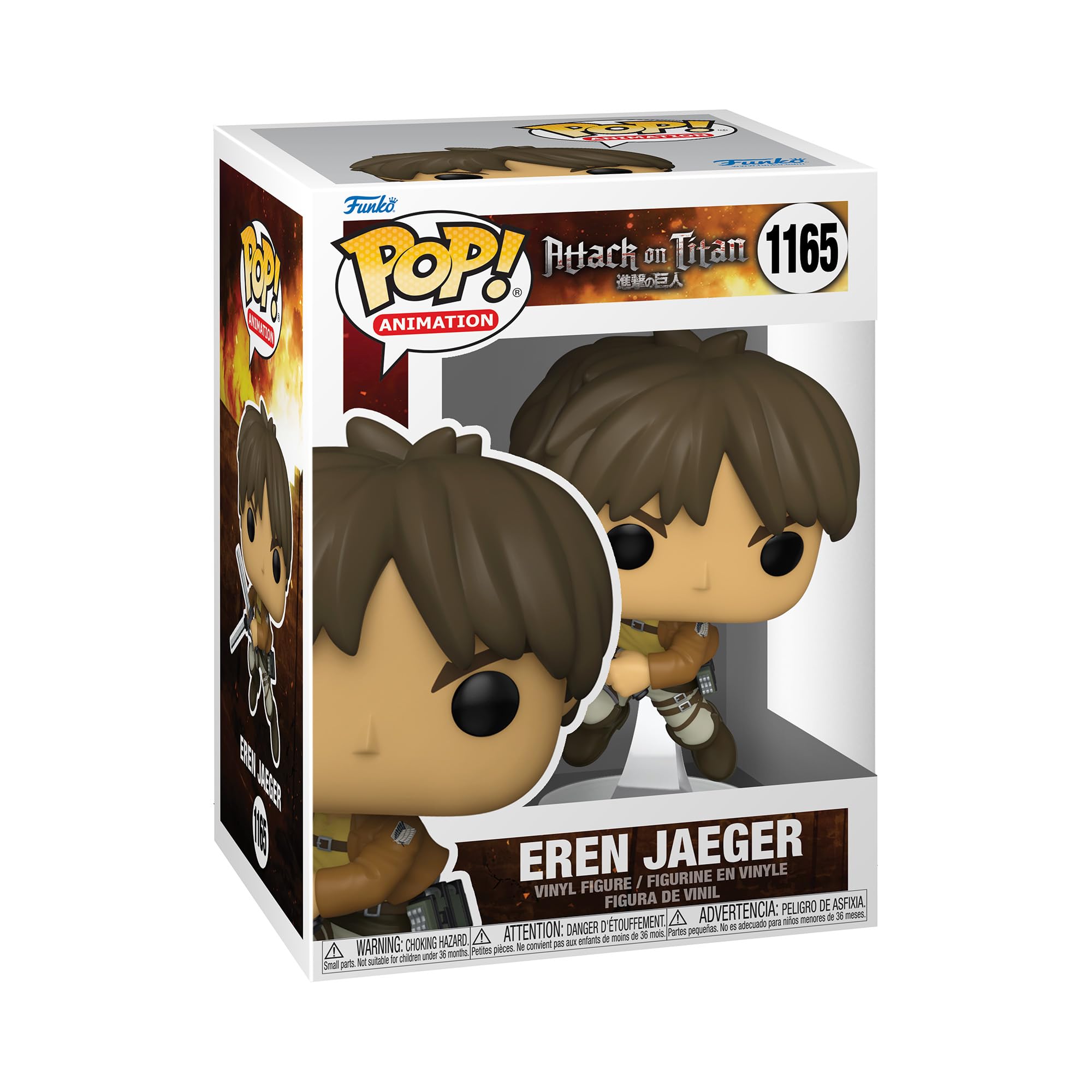 Funko POP! Animation: Attack on Titan - Eren Jaeger Yeager - Collectable Vinyl Figure - Gift Idea - Official Merchandise - Toys for Kids & Adults - Anime Fans - Model Figure for Collectors