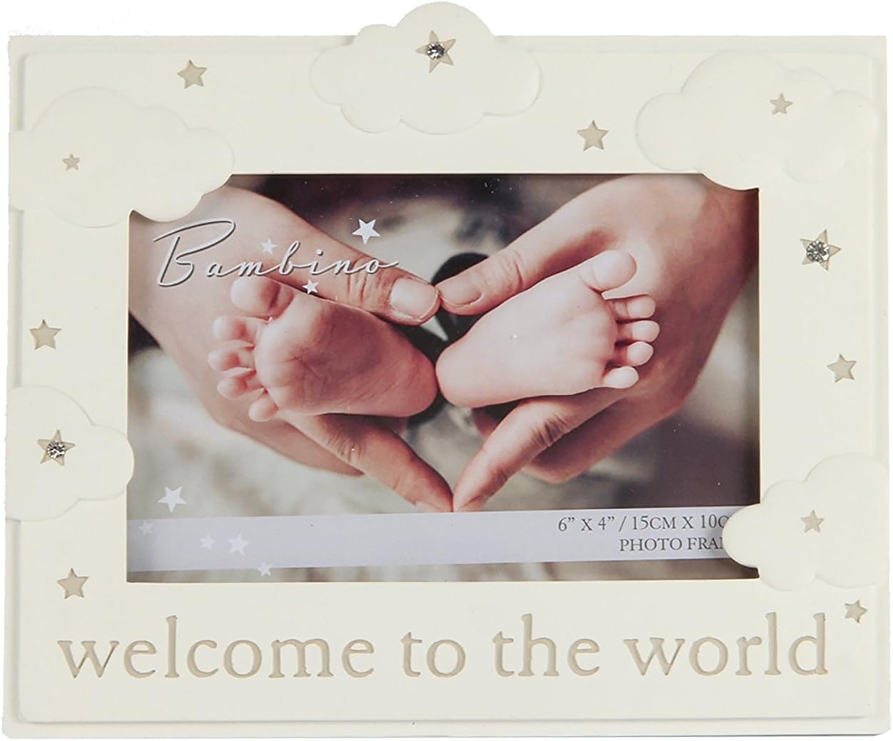 Oaktree Gifts Resin Cloud Pattern baby Photo Frame 6 x 4