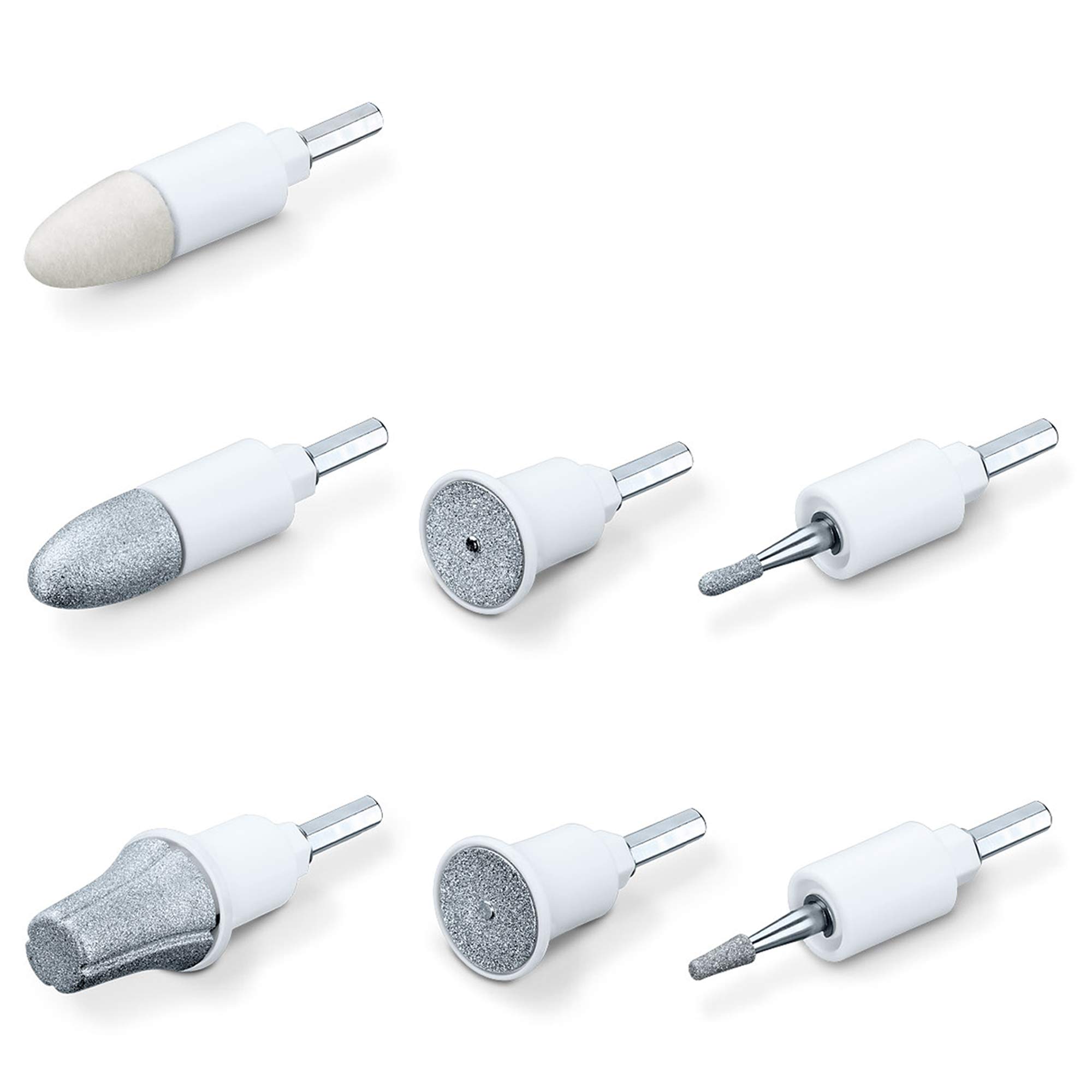 Beurer Manicure Pedicure Replacement 7-piece Attachment Set for MP42 MP44