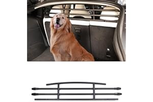KKTR-CAR Model y Dog Barrier, Dog Car Barrier Car Pet Barrier Compatible with Tesla Model Y, Adjustable Large Pet Protective Barrier Anti-bite Heavy-Duty Metal Stainless Steel for Dog Travel Accessories