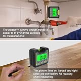 Huepar Digital Level Box 0-360° Inclinometer with Magnetic V-Groove Base Bevel view 4