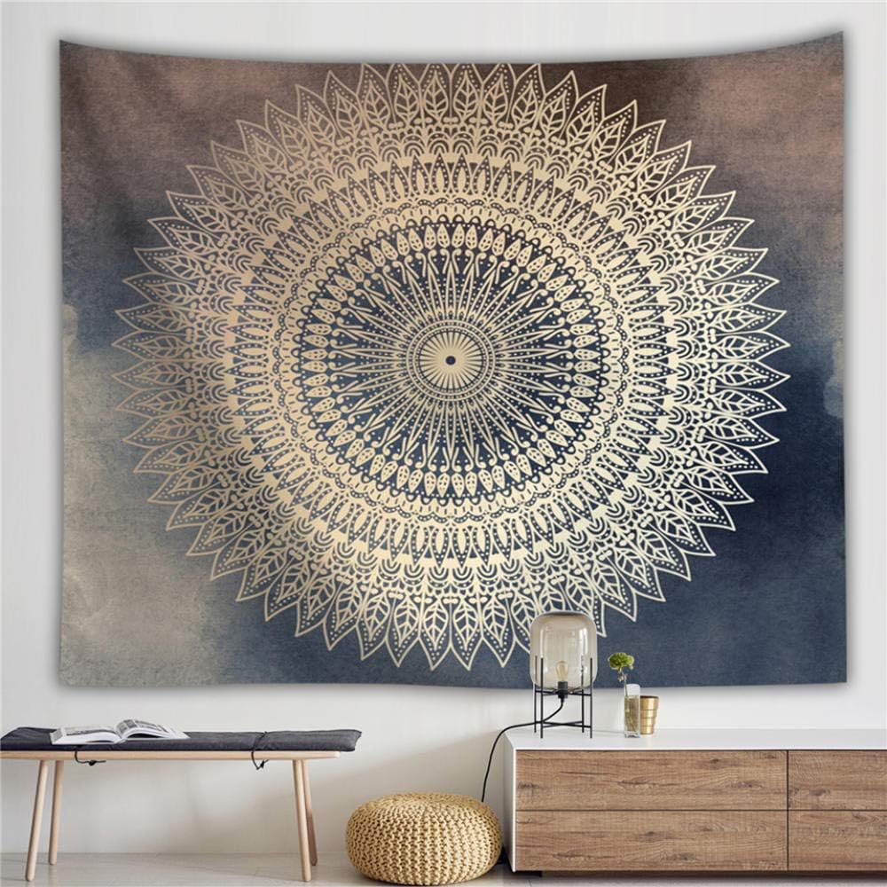 Amazon Co Jp マンダラ花の壁のタペストリー生地サイケデリックカーペットドームヘッドボードブランケット壁布タペストリー 59x79インチ 150x0cm ホーム キッチン