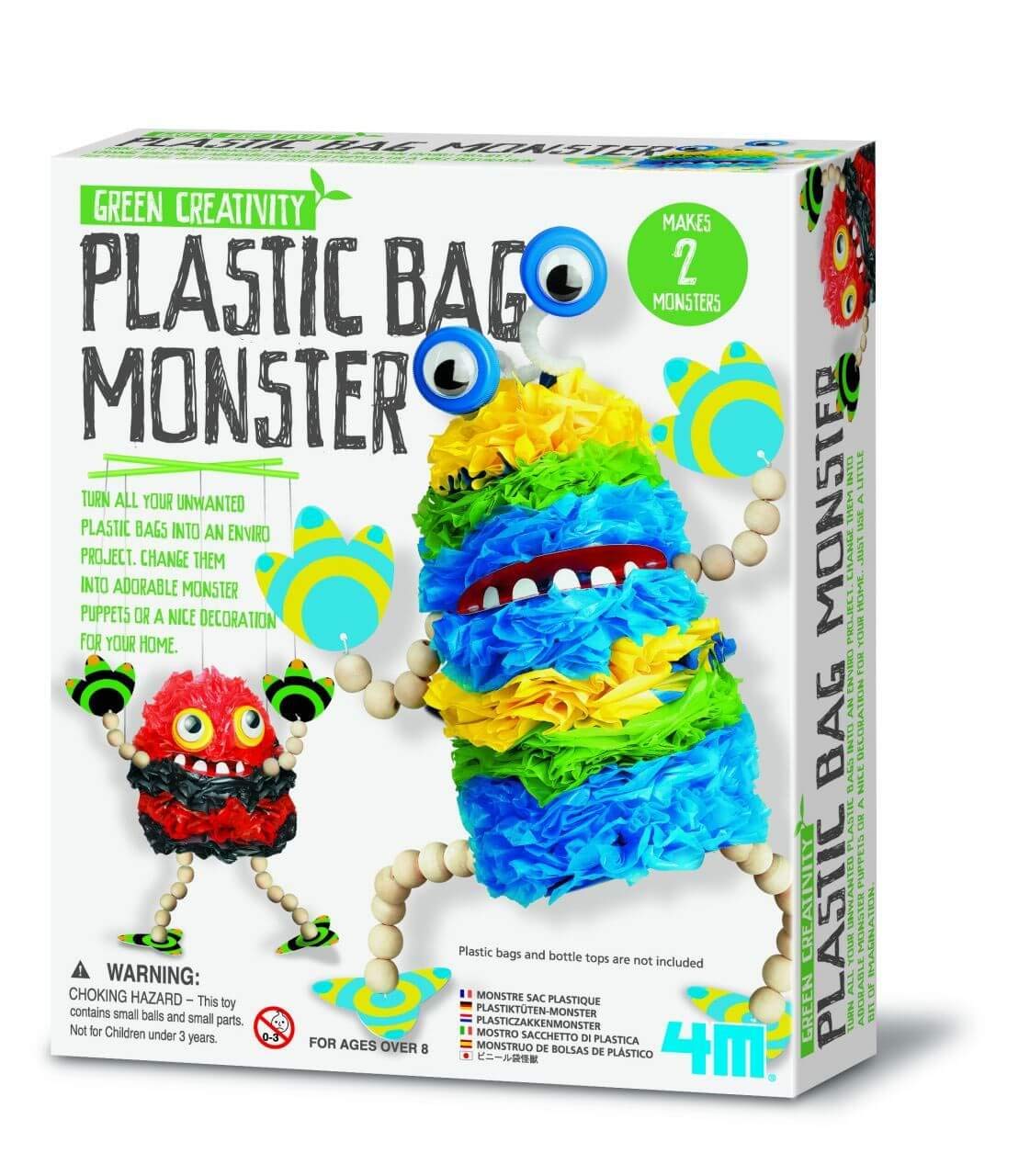 4M Green Creativity Plastic Bag Monster