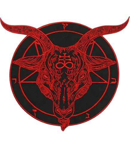 Pentagram Die Cut Vinyl Sticker - Goat Skull Sigil Of Lucifer Demonic Devil Dragon Demon Evil Mendes Goat's Head Gothic Metal Occult Punk Satan Satanic Skeleton Voodoo Wicca (18 X 18