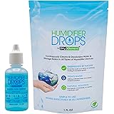 Humidifier Drops - Natural Food Grade Concentrate, Formula Prevents Slimy Buildup on Surfaces, Reduces Scaling - Cleans & Deo