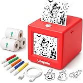 AI Voice Sticker Maker for Kids, Inkless Sticker Printer Machine Box, Red | Mini Thermal Printer, DIY Sticker Making Kit, Creative Craft Toy, Christmas Birthday Gifts for Boys and Girls Ages 3-12