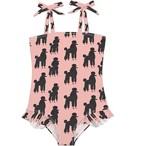 Aflyko Girl One Piece Swimsuit Soft Bathing Suit for Pool Beach Water Play