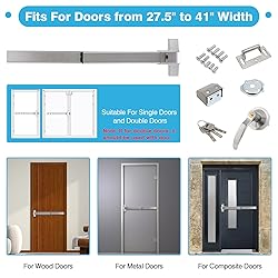 IRONWALLS Commercial Door Push Bar Panic Exit