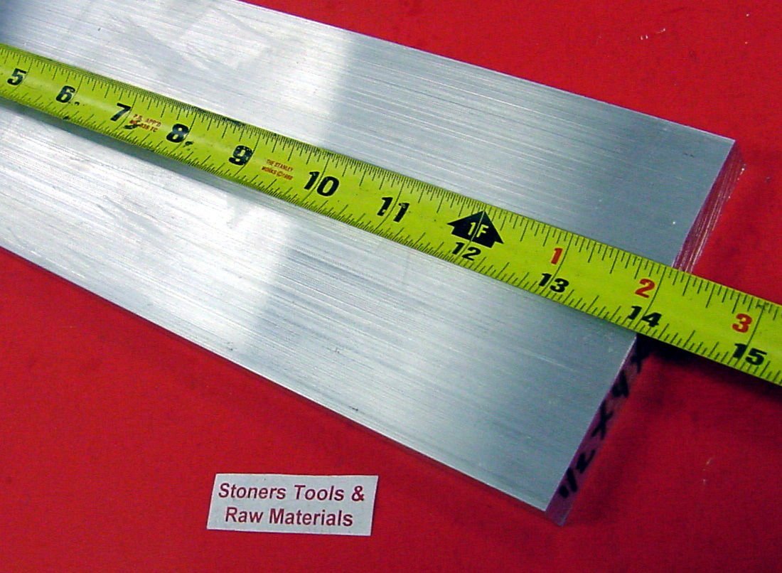 3/4" x 4" 6061 Aluminum T6511 Solid Flat Bar Plate 12" long .75" x 4" Business & Industrial