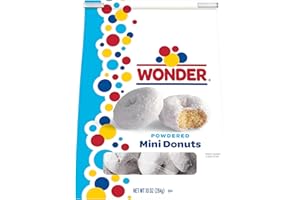 Wonder Powdered Mini Donuts, Shareable Powdered Donuts, 10 oz Bag