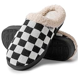 UBFEN Mens Slippers for Indoor Bedroom Memory Foam