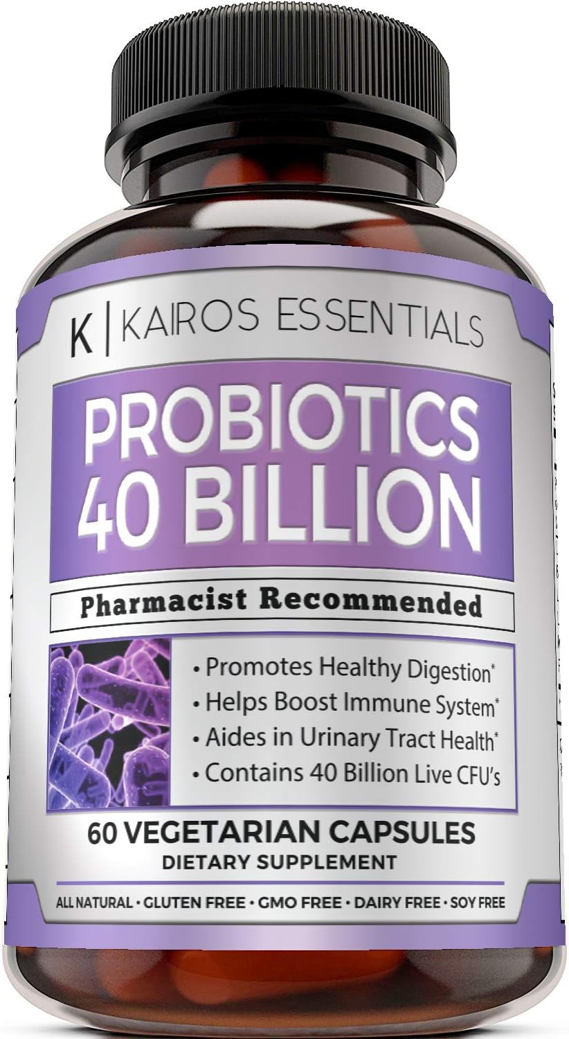 Dr Formulated Adult Probiotics Supplement - 40 Billion CFUs Daily Probiotic for Men and Women - 4 Strain Advanced Oral Flora Probiotic with Acidophilus, Lactobacillus, and Prebiotic Fiber