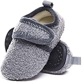 ditont Toddler Slippers Non-Slip Lightweight Comfortable Kids Indoor Grip House Home Shoes for Boys Girl