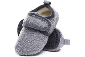 ditont Toddler Slippers Non-Slip Lightweight Comfortable Kids Indoor Grip House Home Shoes for Boys Girl
