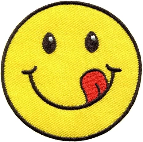 Amazon Co Jp スマイルマークのレトロの Boho ヒッピー 70 S のパッチの新 S Fax 49 6162 1055 楽しい笑顔アップリケ鉄 Cs2424 Vatchara Hugty ホーム キッチン