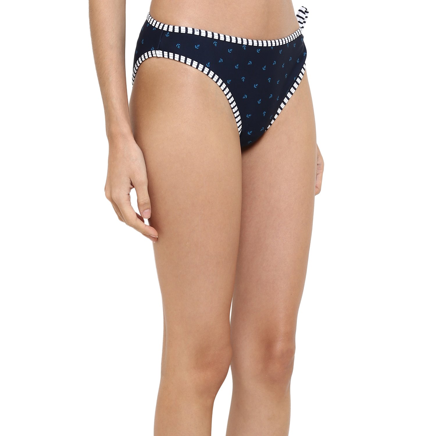 kvl womens printed bikini swimsuit bottom - off white