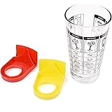 Kloud City 400ML Cocktail Recipe Glass Cup with 2 PCS Cocktail Drink Clip for Schooner and Goblet Style Glasses