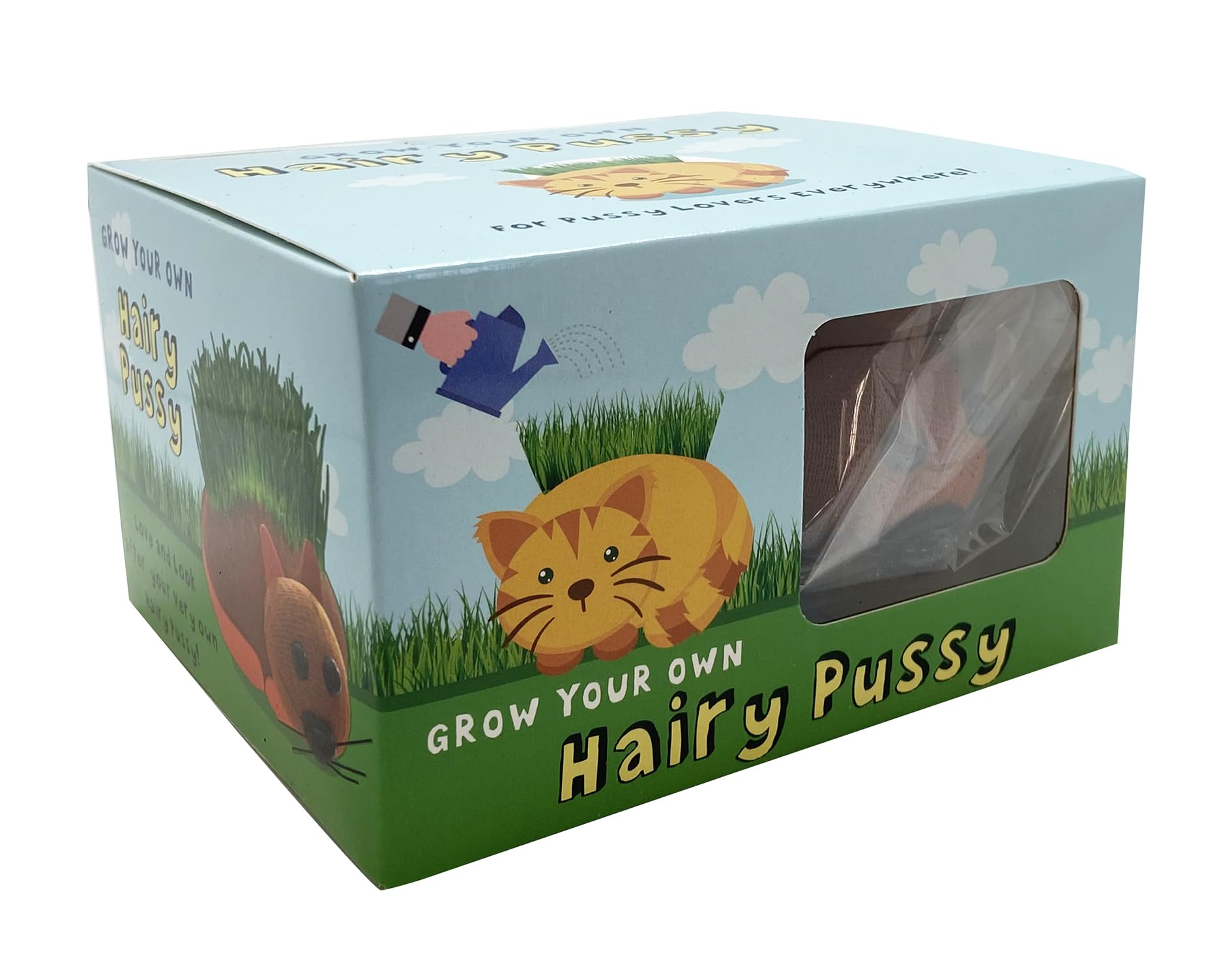 Diabolical DP1257 Grow Your Own Hairy Pussy (Cat) - Funny Secret Santa Gifts for Women, Rude Birthday Gifts for Her, Funny Gifts for Men Under 10 Pounds 13x11x7.5cm