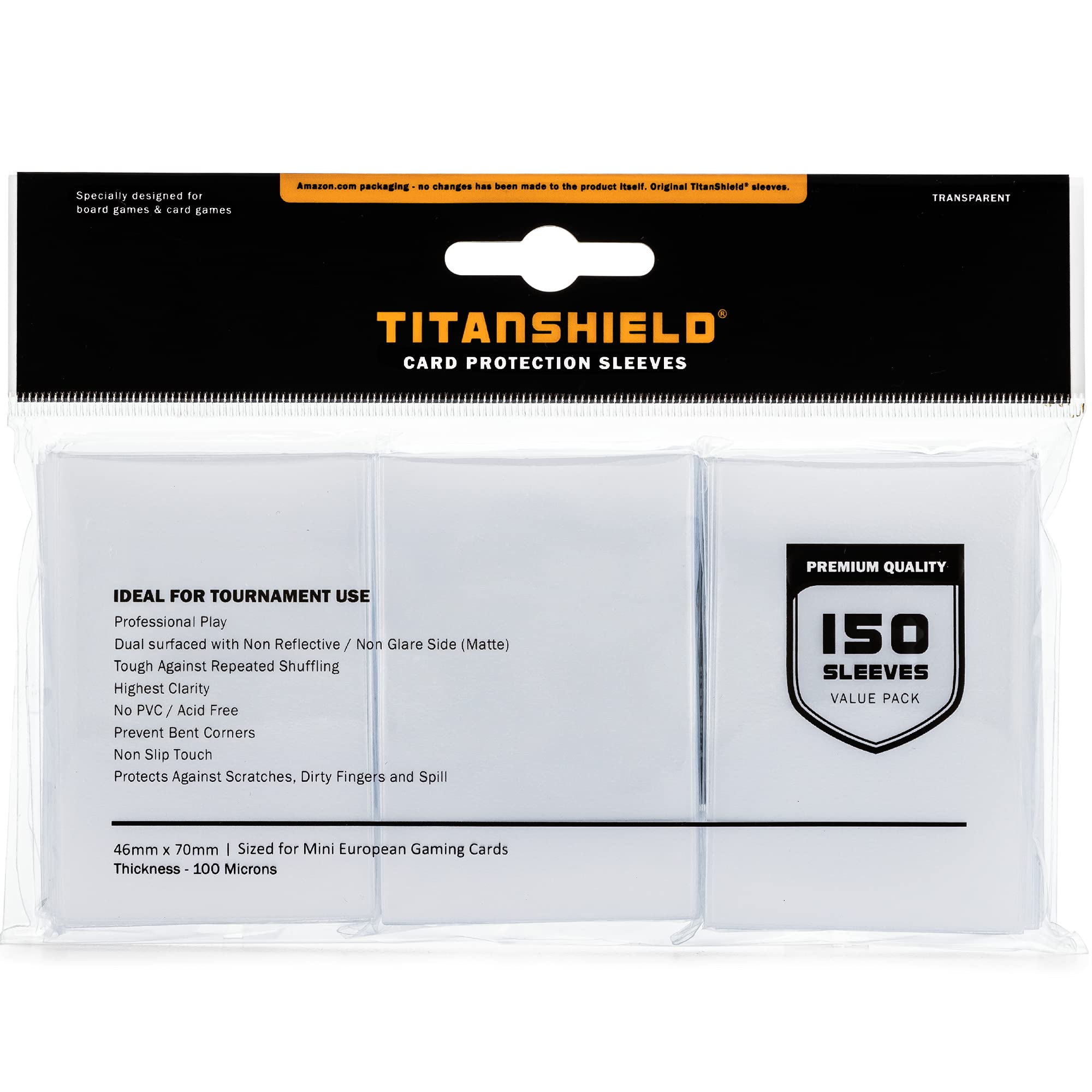 TitanShield (150 Sleeves) Mini European Sized Board Game Card Sleeves in  Kenya | Whizz