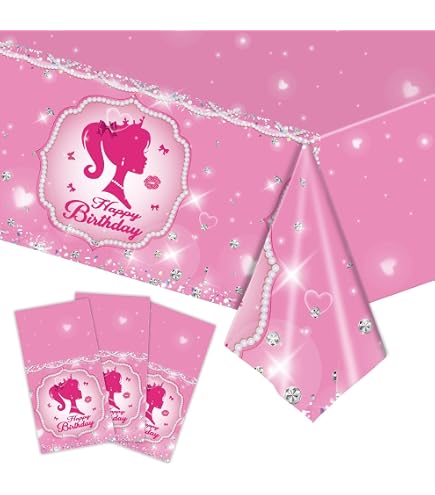 Amscan Malibu Barbie Tischdecke – 137x244 Cm, Kunststoff, Buntes Design Für Kindergeburtstage & Partys
