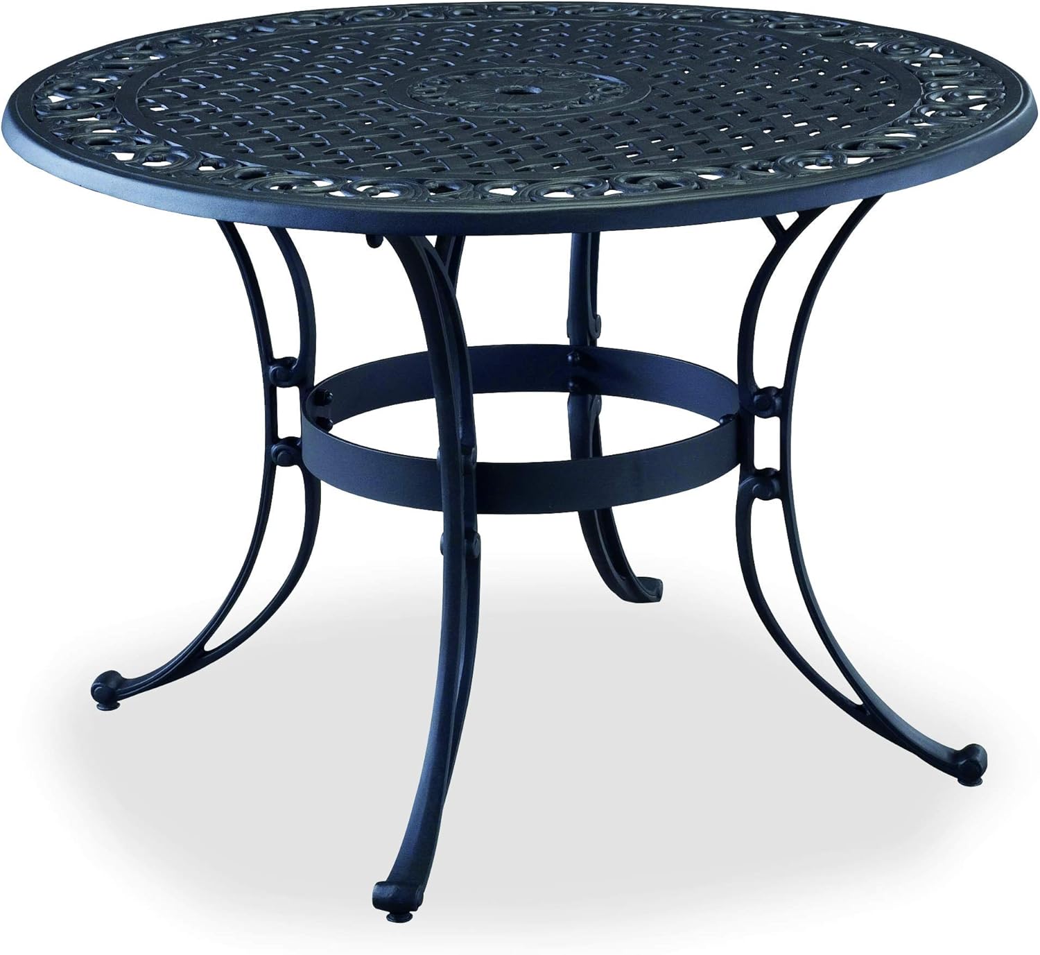 homestyles 6654-30 Outdoor Dining Table, 42Lx42Dx28.75H, Black : Garden & Outdoor