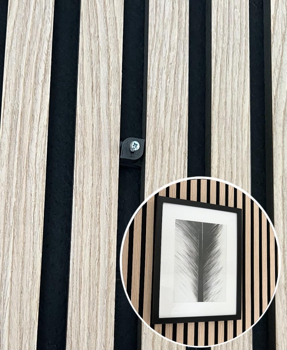 Vleugel Screw Hooks for Acoustic Wall Panels - Pack of 4, No Drilling Required