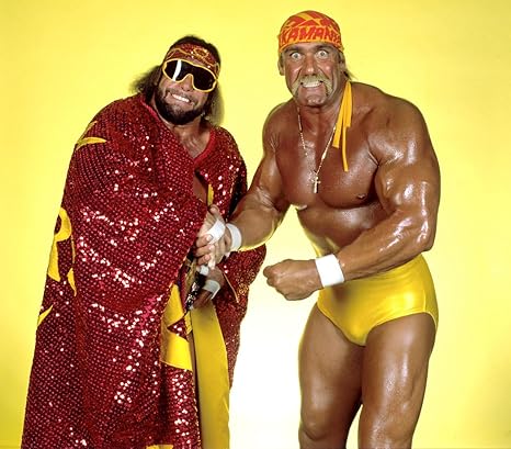 Amazon Co Jp Macho Man Randy Savage Hulk Hogan 19 Mega Powers上の写真マウスパッドマウスパッドコンピュータデスクトップsupplies