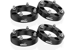 GAsupply ATV 4x137 Wheel Spacers 1.5 inch Fit for CAN-AM Commander Outlander Kawasaki Mule, 38mm 4 Lug 4x137mm Wheel Spacer Black with 10x1.25 Studs, 110mm Hub Bore, 4PCS