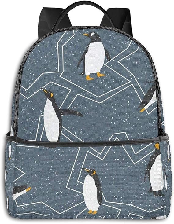 Amazon Co Jp リュック リュックサック レディース メンズ おしゃれ 大人 バックパック ペンギン柄 ペンギン 南極 冬 動物柄 グレー 学生 高校生 女子 通学 通勤 旅行 入学式 大容量 ナイロン Pcリュック カジュアルバッグ 軽量スクールリュック シューズ バッグ