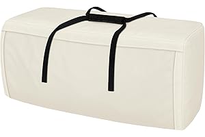 Porch Shield Outdoor Cushion Storage Bag 48 inch Waterproof Outside Storage Bags for Patio Furniture with Zippers and Handles