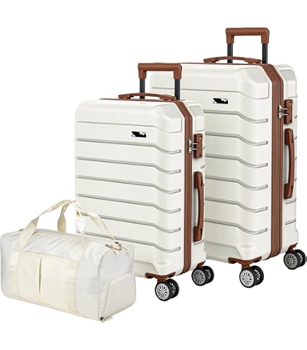 Amazon.com | Merax Luggage Set 2 Piece,Vintage Suitcase with