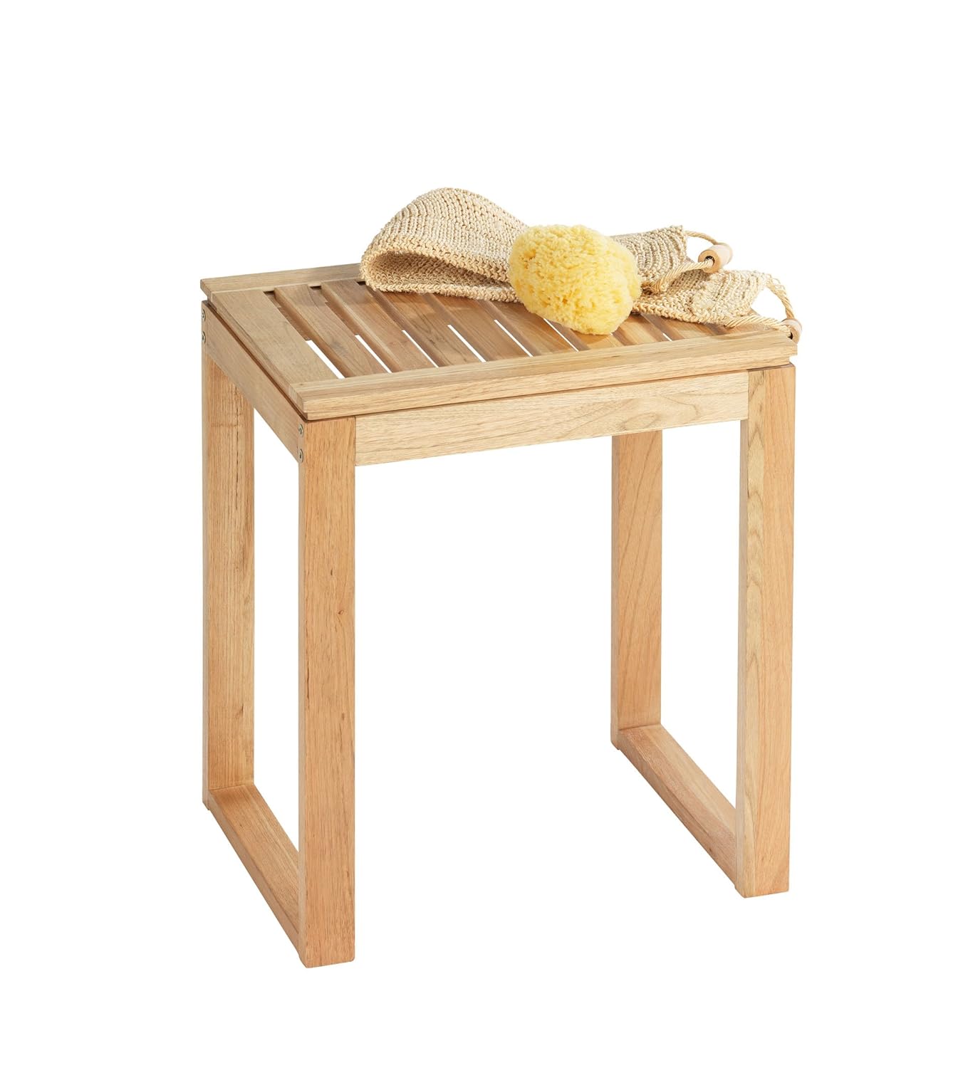 tabouret de douche en teck