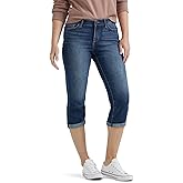 Lee Womens Flex Motion Regular Fit 5 Pocket Capri JeanJeans
