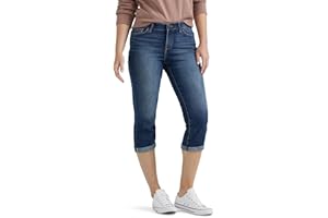 Lee Women's Flex Motion Regular Fit 5 Pocket Capri Jean