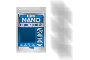 GEODURN 30 Pieces 2.4 Inches Clear TPU Pool Patch Repair Kit, Vinyl Patches Seal DIY Fix Holes for Swimming Ring, Pool Floats, Inflatable Toys, Inflatable Boat, Air Mattress, Tent, Canopy (Square)