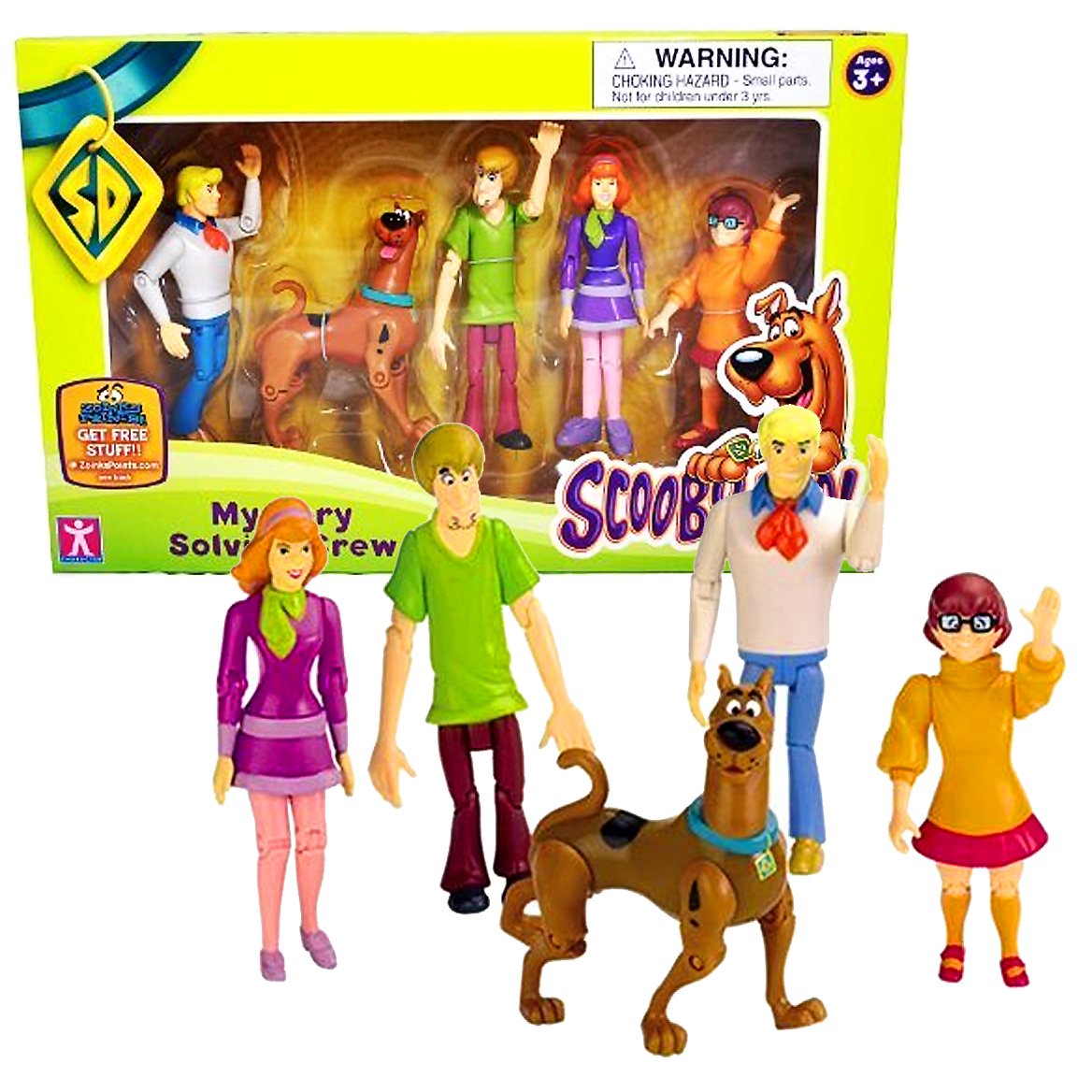 Buy ScoobyDoo Character Year 2010 Warner Bros Cartoon Series 5 Pack Fully Articulated and