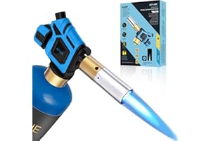 AUSAIL Propane Torch Head, Mapp Map Gas Torch Head with Self Ignition,Trigger Start Nozzle Torch,Handy Cyclone Propane Torch Head for Welding Soldering Brazing Cooking Glass Work