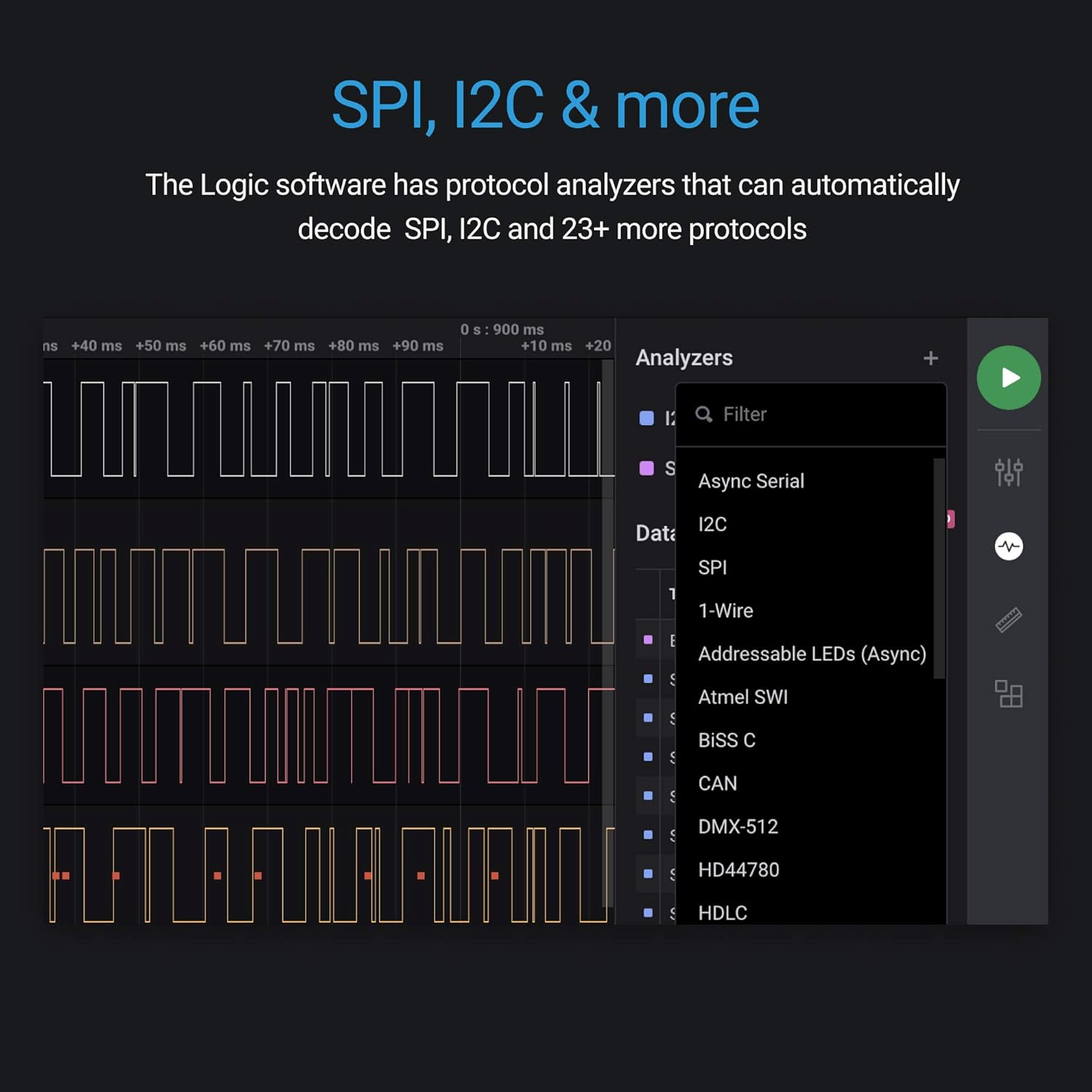 Logic Pro 16 (Black) Saleae 16Channel Logic Analyzer BigaMart
