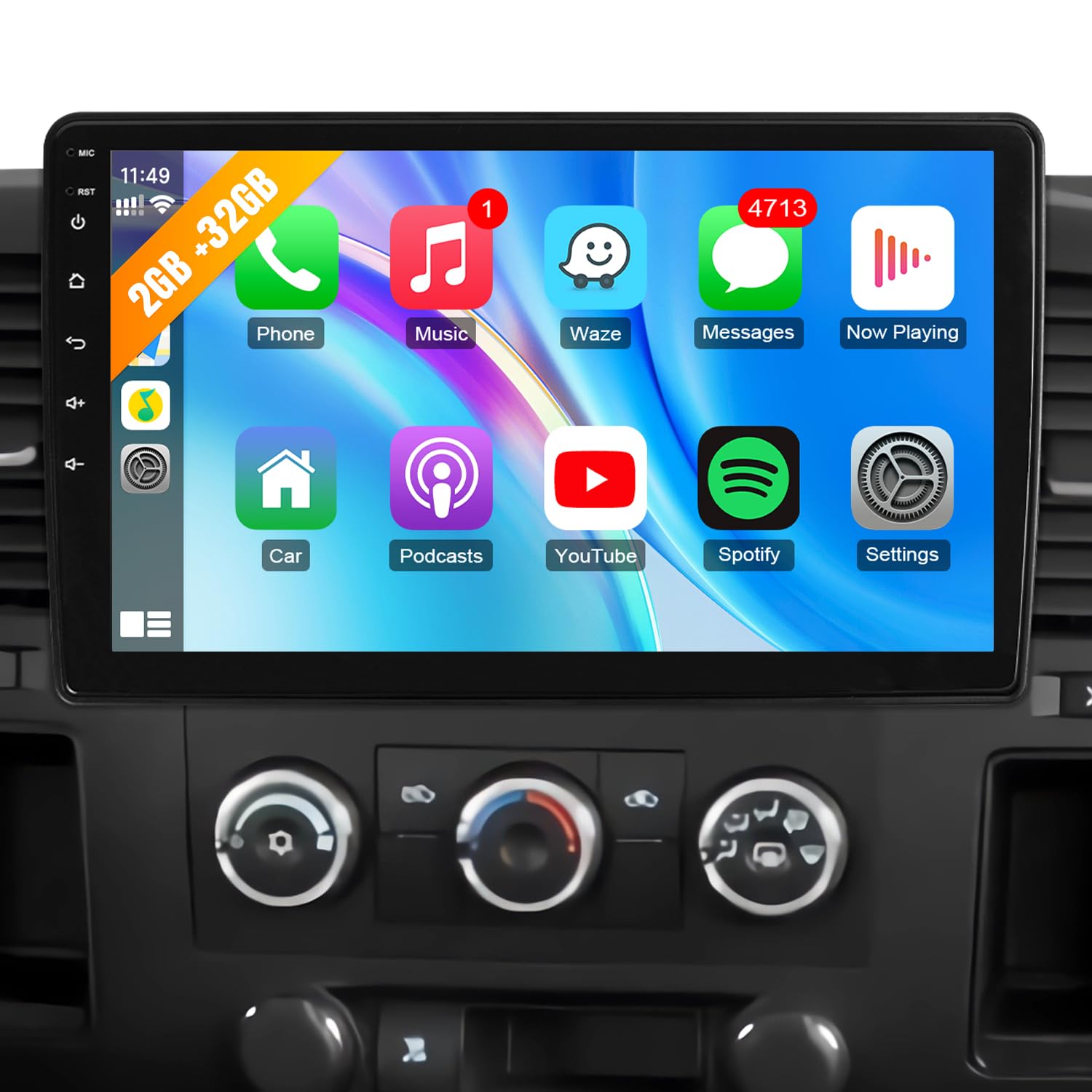 Photo 1 of Naifay Car Radio for Chevy Chevrolet Silverado 2007-2013 Tahoe GMC Sierra Yukon Buick Stereo, 10.1inch Touch Screen for Suburban Radio with Carplay/Android Auto/Bluetooth/GPS/WiFi/Camera/MIC+Canbus