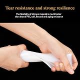 BENECREAT 2Pcs White Silicone Rubber Sheet 200x200x2mm High Temp Gasket Board view 4