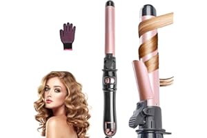 DOPHEUOR Rotating Curling Iron 28mm/1.1inch Professional Automatic Wave Hair Curling Wand Fast Heating Hair Curlers for Long/Middle/Short All Hair