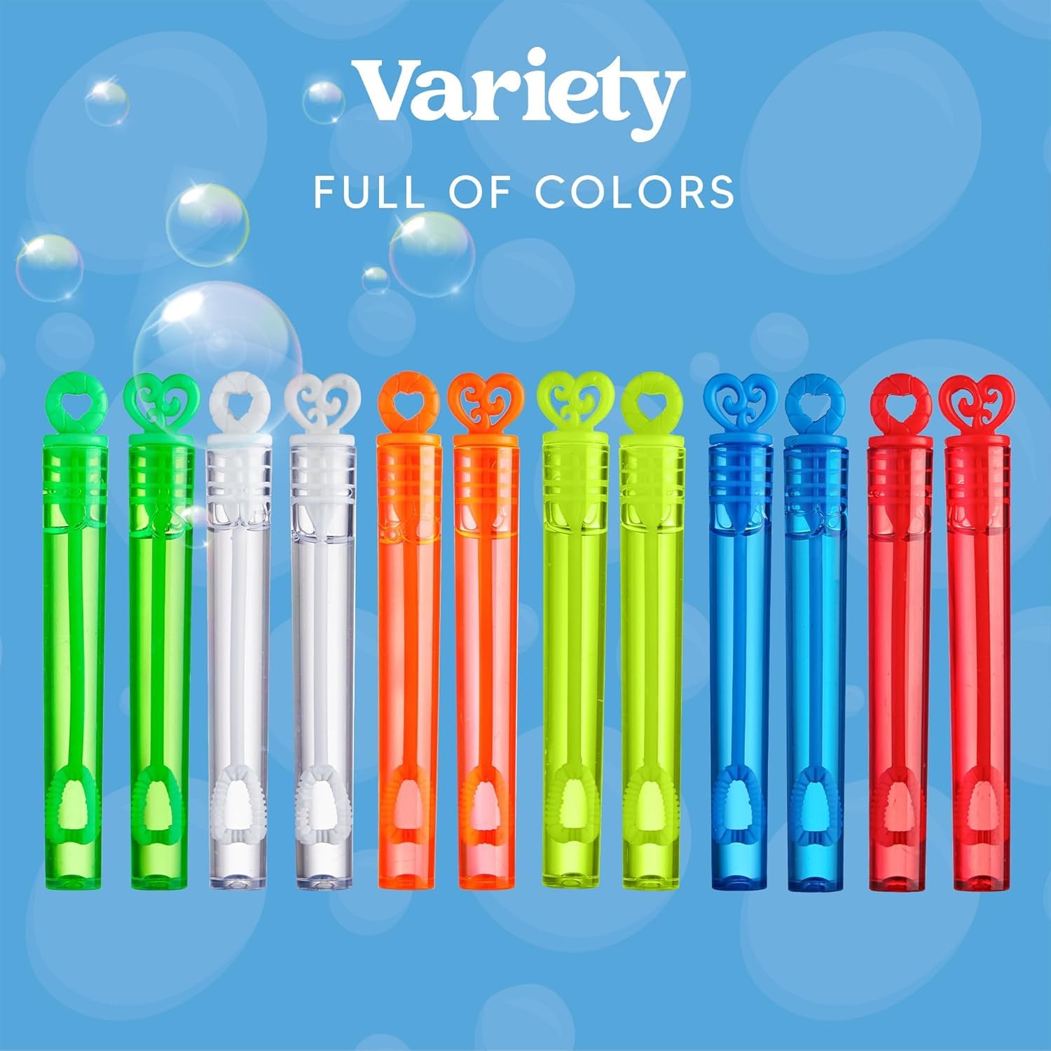JOYIN 72 Pcs 6 Colors Mini Bubble Wands Bulk Party Favors Assortment Toys for Kids, Carnival Prizes, Wedding, Outdoor Gifts for Girls & Boys