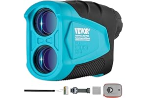 VEVOR Golf Rangefinder, Yards Laser Golfing Hunting Range Finder, 6X Magnification Distance Measuring, Golfing Accessory, Hig