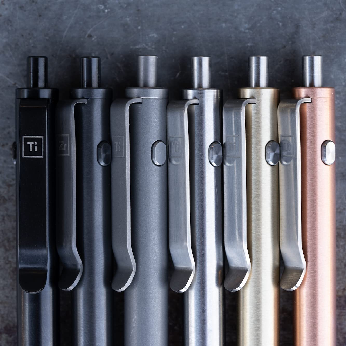 BIG IDEA DESIGN Dual Side Click Pen (Titanium Raw)