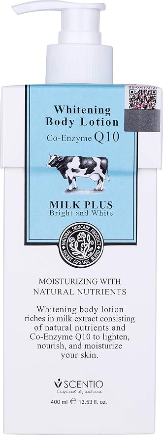 Beauty buffet Scentio Milk Plus Whitening Body Lotion - 400ml (13.53oz) (Made In Thailand)