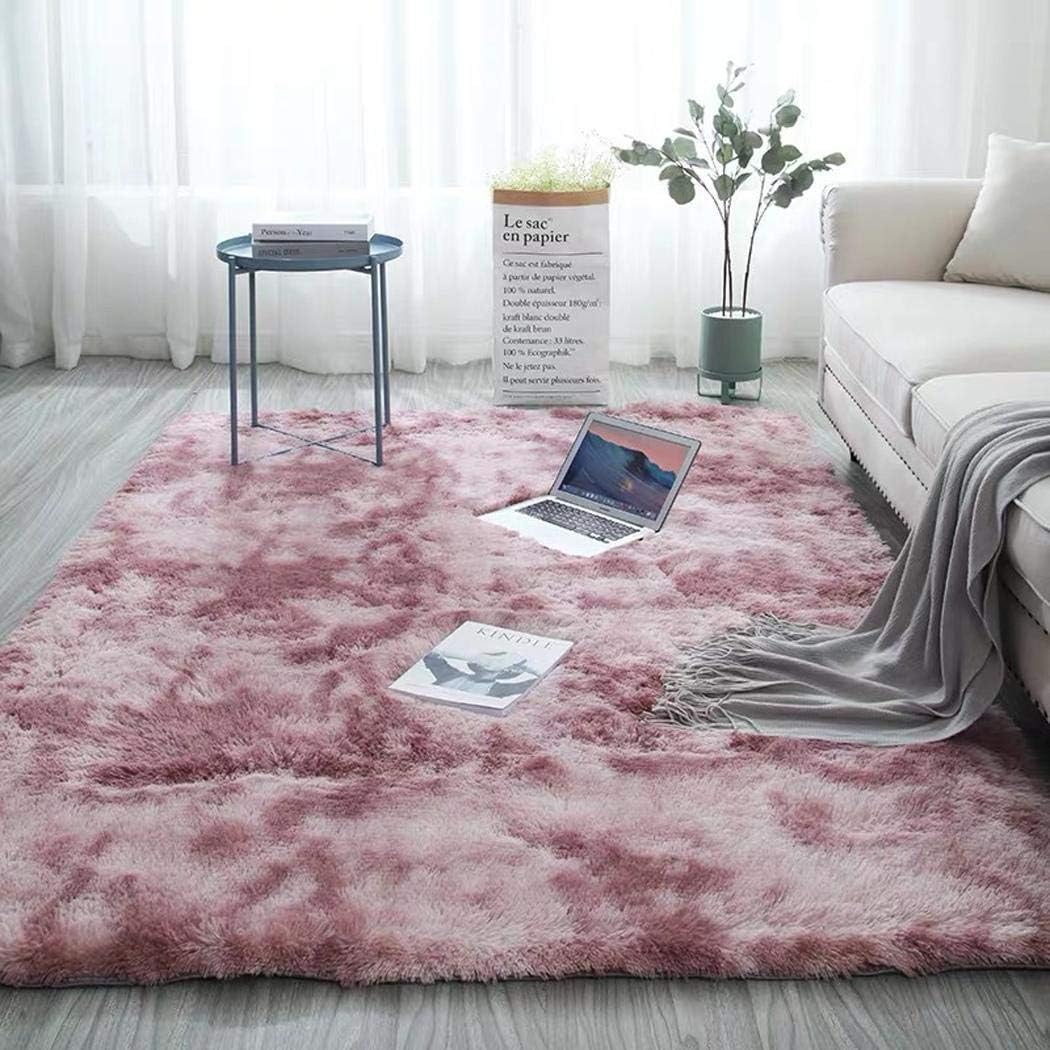Yealsha Ultra Soft Indoor Modern Shag Area Rugs Fluffy Fluffy Rugs Anti-Skid Shaggy Area Rug Living Room Home Bedroom Carpet