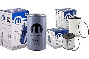 Mopar Genuine OEM Filters Bundle, Dodge Ram 6.7L Cummins Diesel Filter set; Fuel/Water Separator Filter Kit, Fuel Filter & En