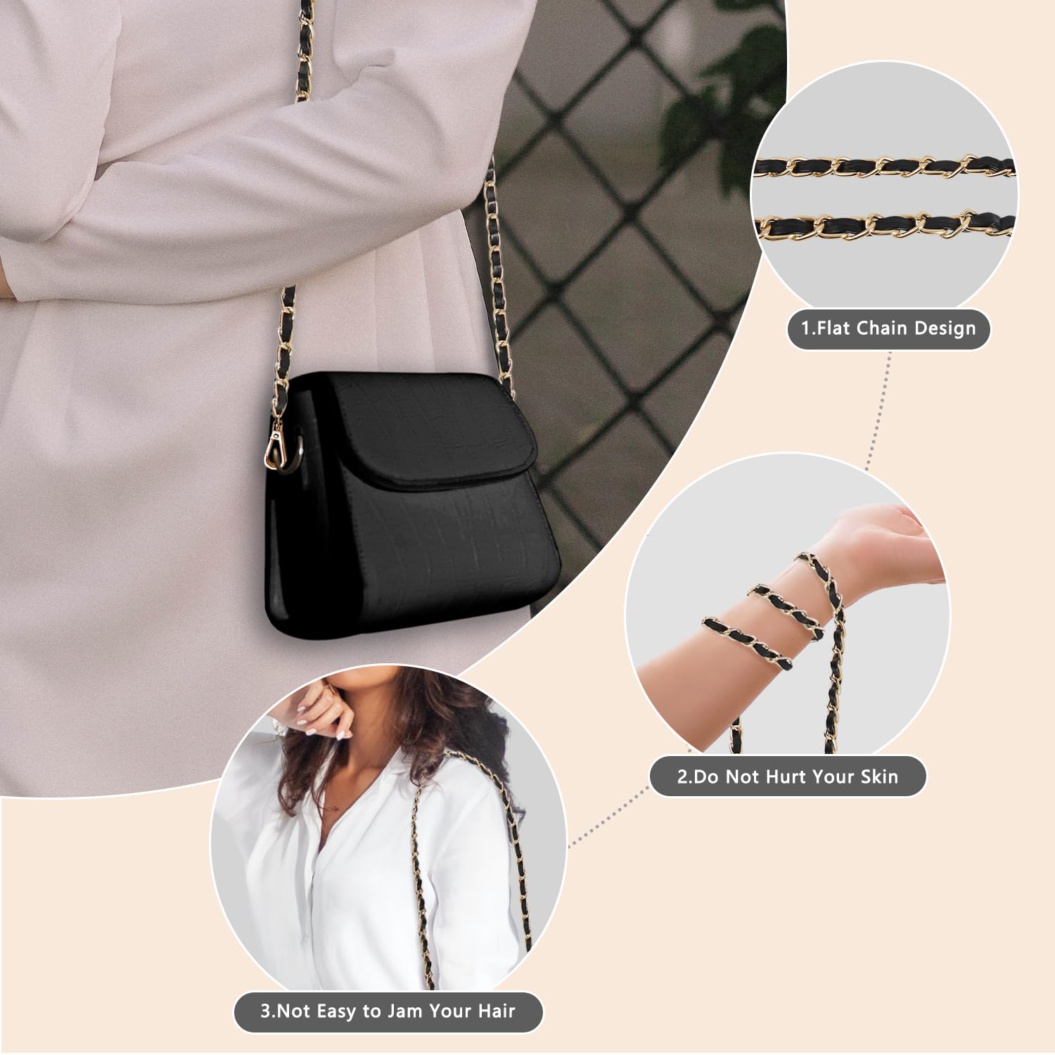 U+U Metal Chain Strap, 47