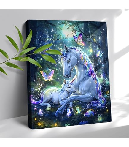 thumbnail image 2 of Unicorn Family Fantasy Poster - Rare Hot New Art - 24x36 Inches 2 of 5
